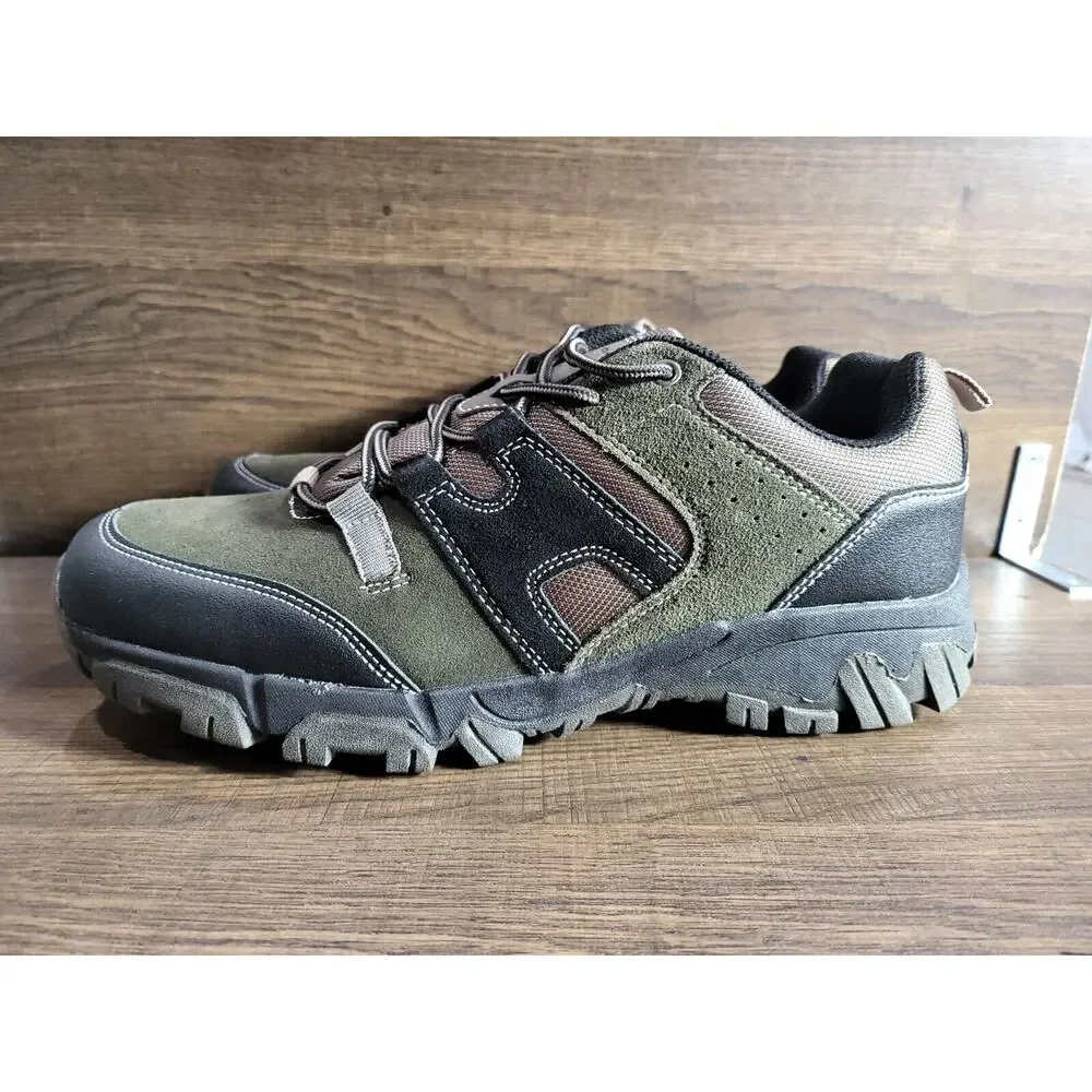 Rockport Men's Faulkner Ghillie Tie Outdoor Trekker Shoes Breen 8.5M New